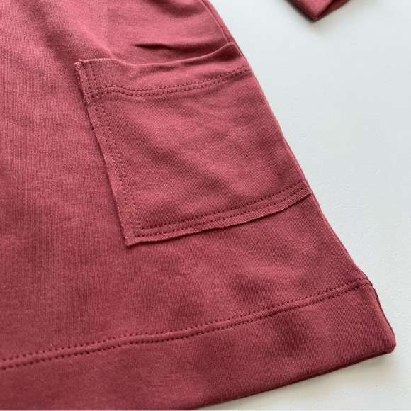 NWT Kate Quinn sangria long sleeve lounge dress size 6-12 months - Picture 8 of 9